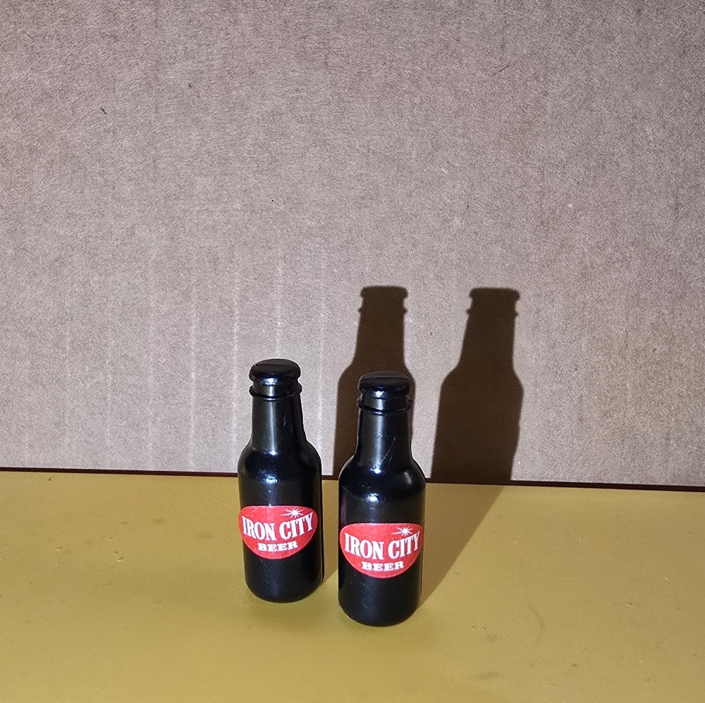 Two Vintage Iron City Beer Pins